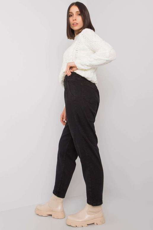 Johan's Black Plus Size Straight Jeans