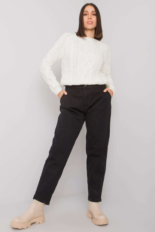 Johan's Black Plus Size Straight Jeans