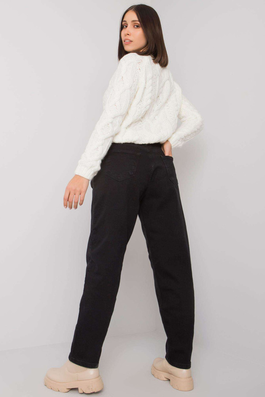 Johan's Black Plus Size Straight Jeans