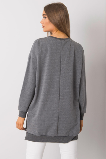 Tmavě šedá melanžová tunika... 2