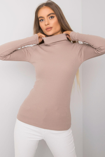 Tmavě béžová halenka s...