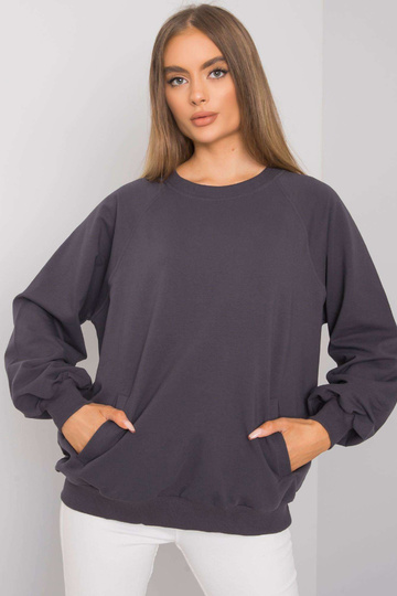 Grafitová mikina s kapsami...