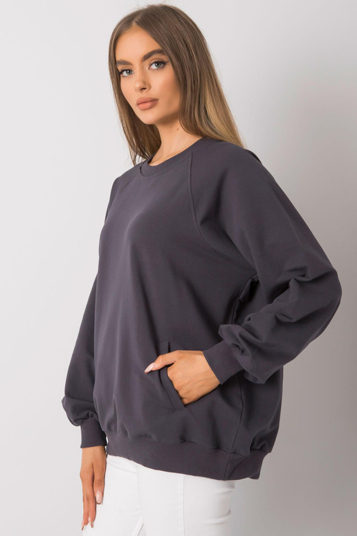 Grafitová mikina s kapsami Gaelle RUE...