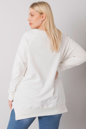 Ecru mikinová tunika větší...