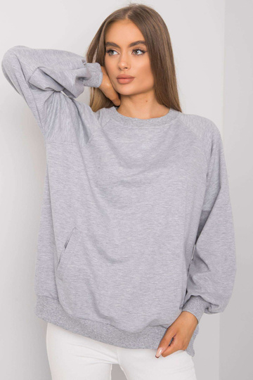 Šedá melanžová mikina s...