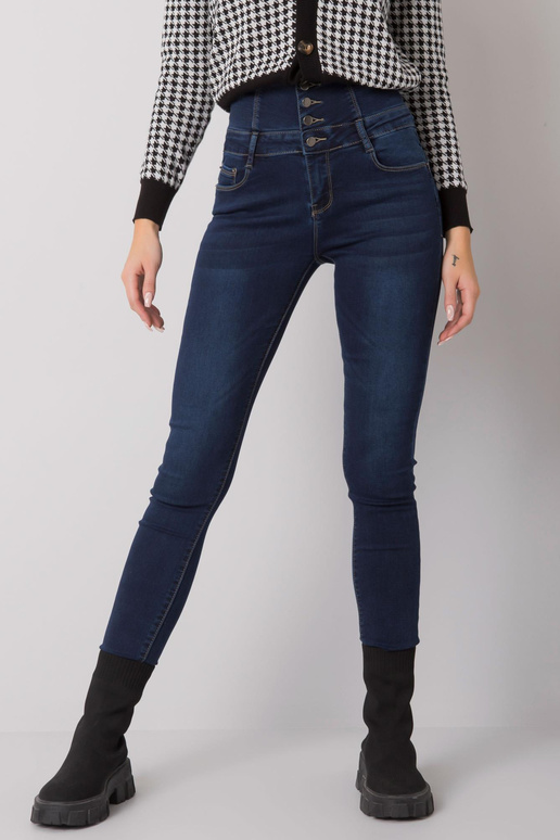 Tmavě modrá džínová girlanda s...