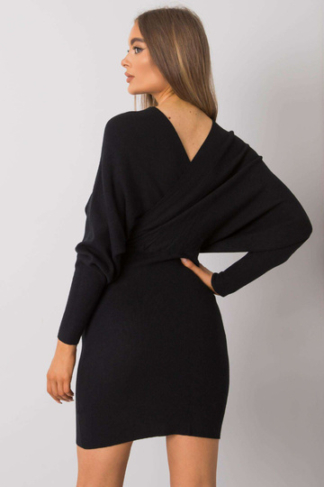 Černé pletené šaty Cranford...