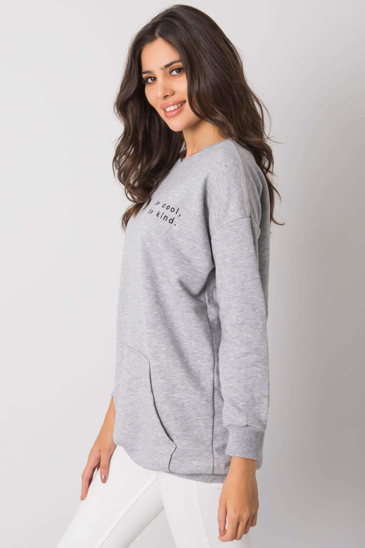 Šedá melanžová klokaní mikina Amalfi...