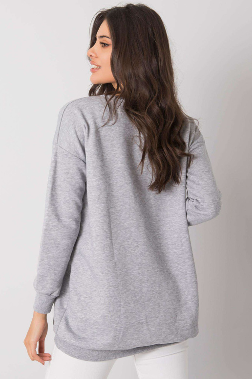 Šedá melanžová klokaní mikina Amalfi...