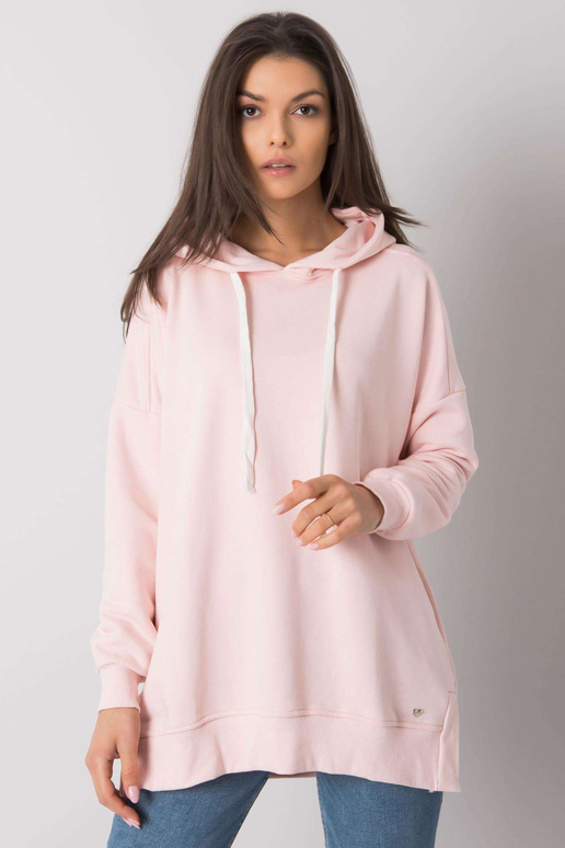 Světle růžová základní mikina s... Světle růžová základní mikina s...