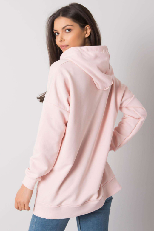 Světle růžová základní mikina s... Světle růžová základní mikina s...