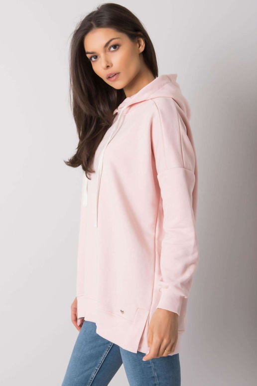 Světle růžová základní mikina s... Světle růžová základní mikina s...