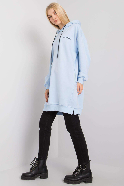 Světle modrá mikina s kapsami Indira