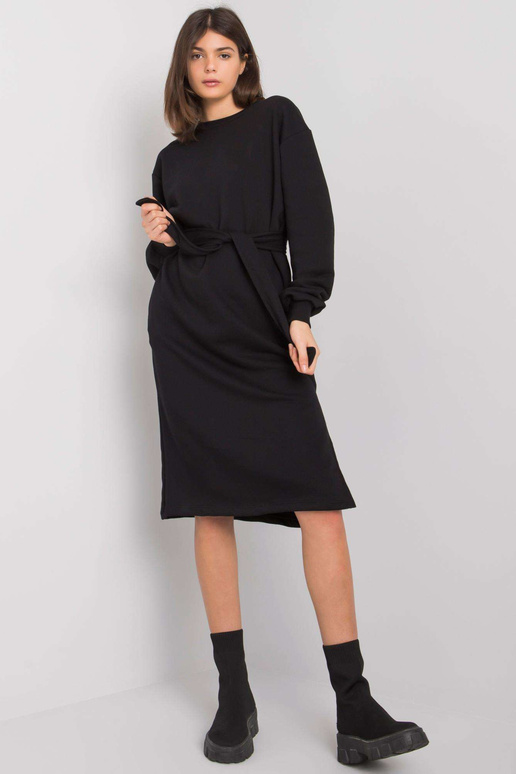 Černé mikinové šaty Longview RUE PARIS
