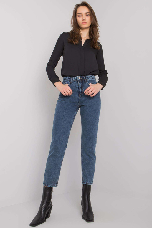 Tmavě modré džínové kalhoty maminka...