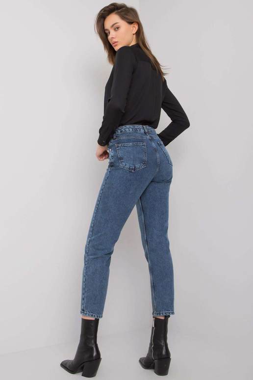 Tmavě modré džínové kalhoty maminka...