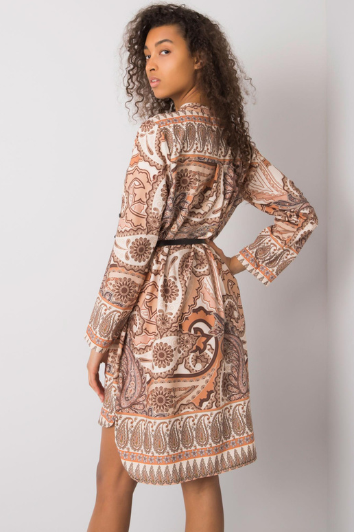 Béžové šaty s potiskem Vancouver