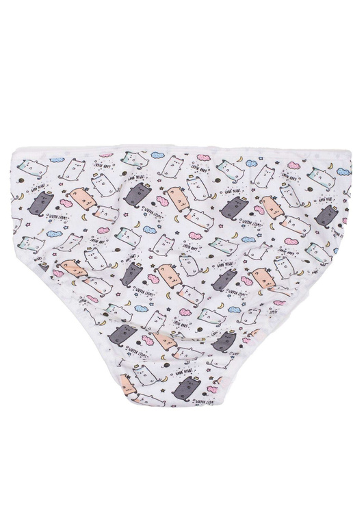 Ecru slipy pro dívku s potiskem