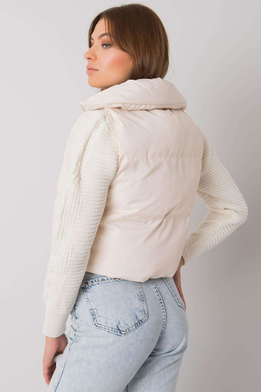 Ecru prošívaná vesta Gizelle