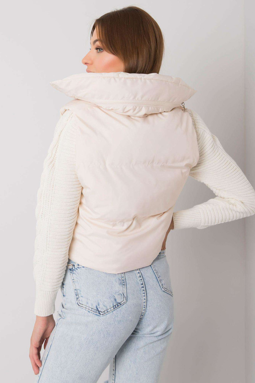 Ecru prošívaná vesta Gizelle