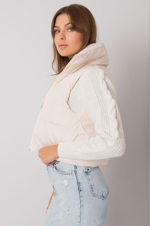 Ecru prošívaná vesta Gizelle