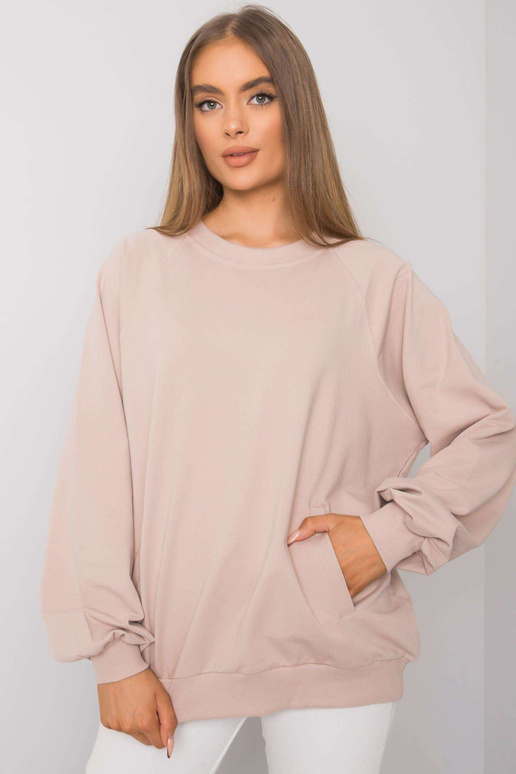 Světle béžová mikina s kapsami Gaelle...