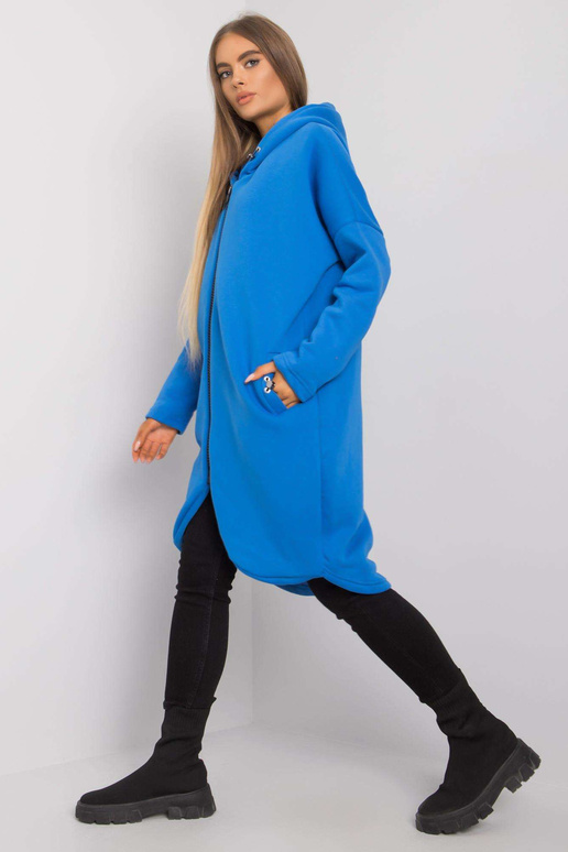 Modrá mikina s kapsami Saige