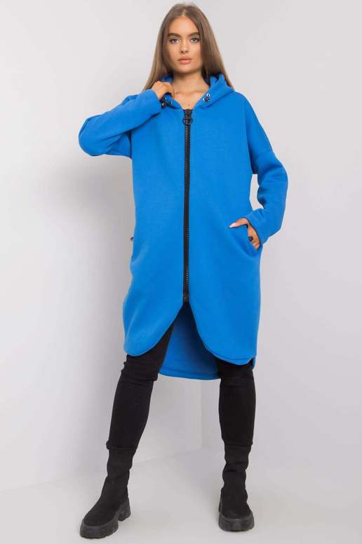 Modrá mikina s kapsami Saige