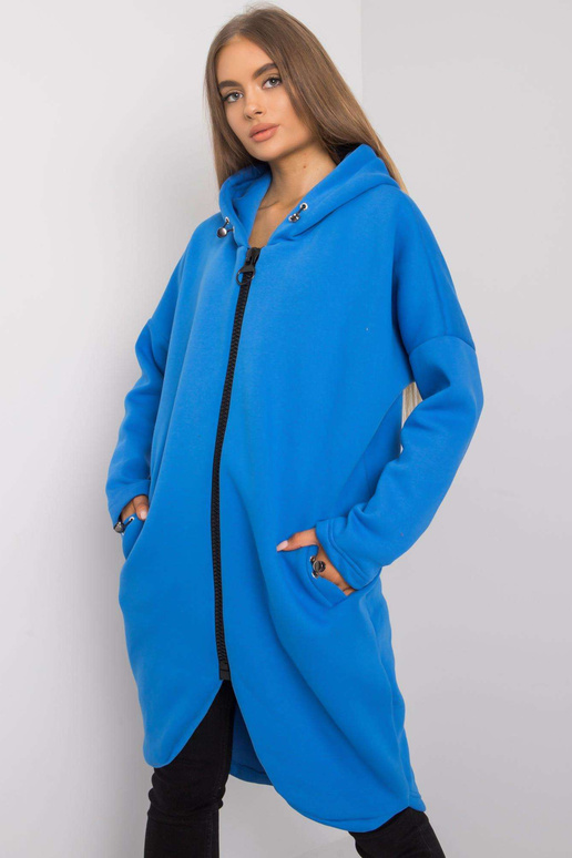 Modrá mikina s kapsami Saige