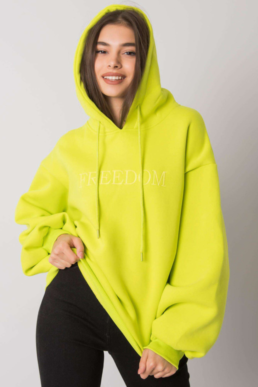 Limetkově modrá mikina Carris RUE PARIS