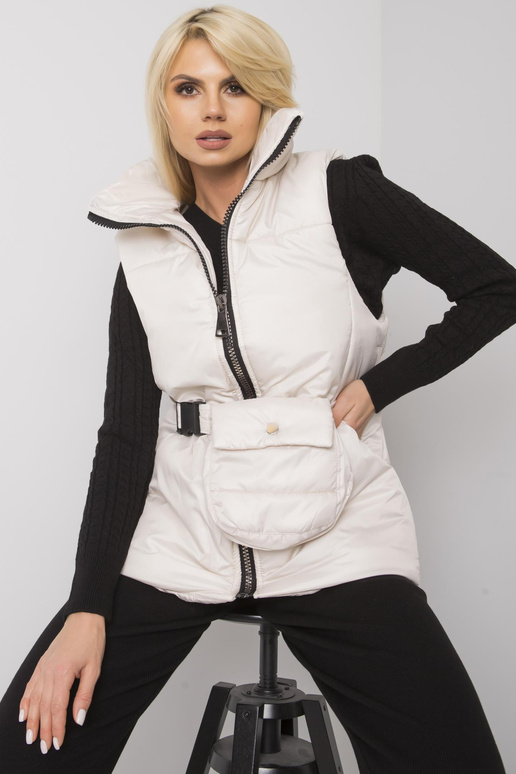 Ecru péřová vesta Effie Ecru péřová vesta Effie