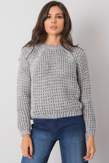 Šedý vlněný svetr... 2