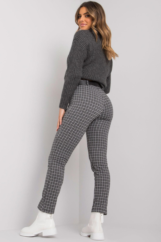 Černošedé kalhoty s páskem Lantana