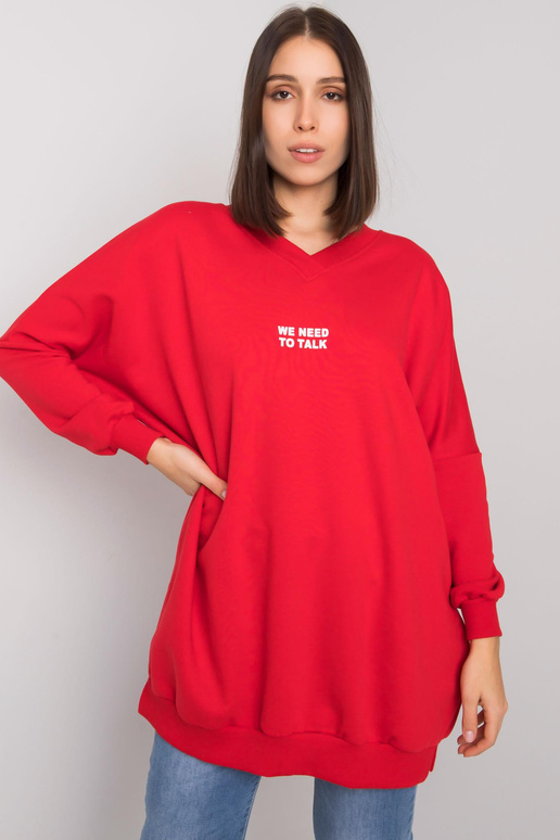 Červená tunika velké bavlny Raella