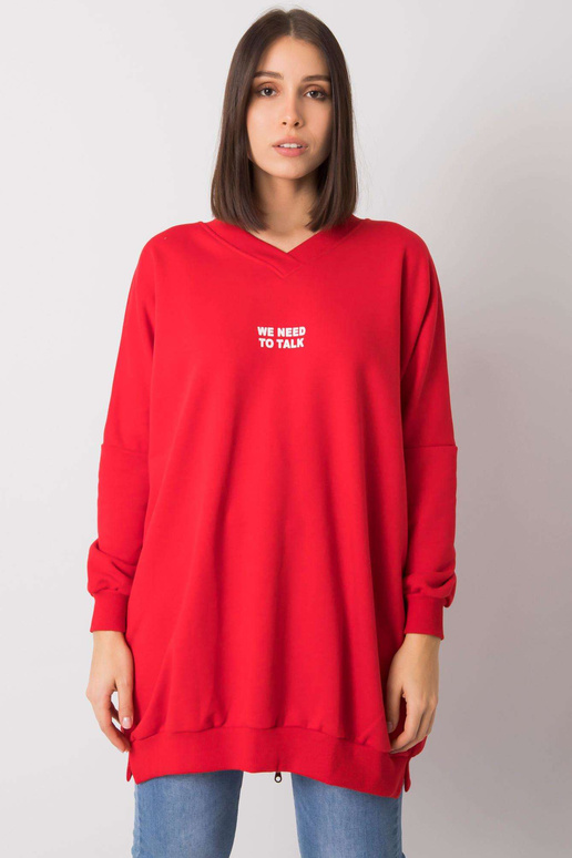 Červená tunika velké bavlny Raella