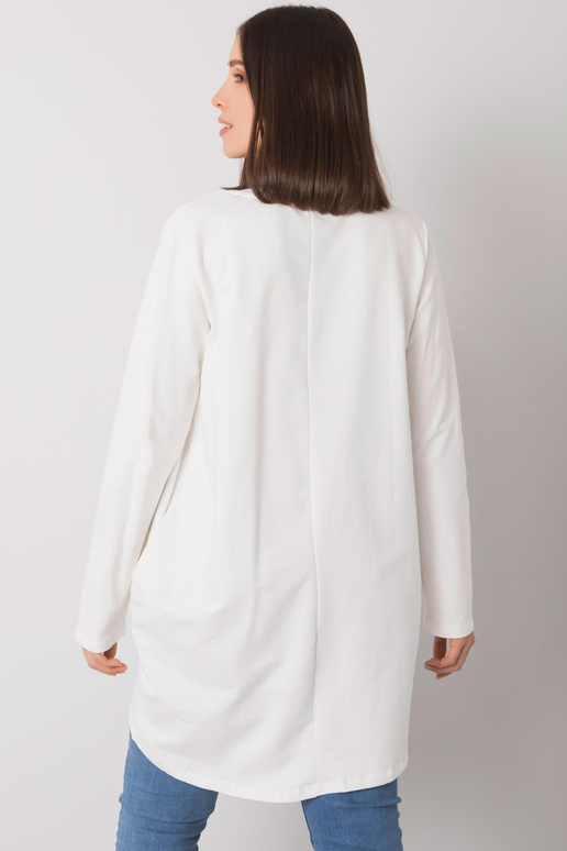 Ecru tunika větší velikosti s kapsami...