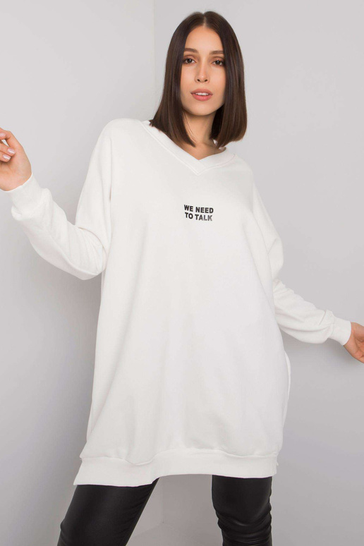 Ecru tunika plus velikosti bavlny Raella