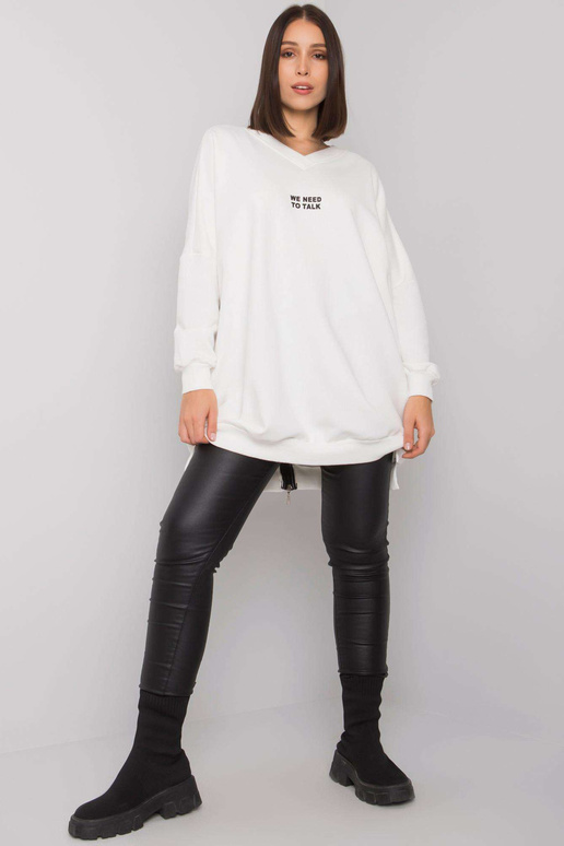 Ecru tunika plus velikosti bavlny Raella