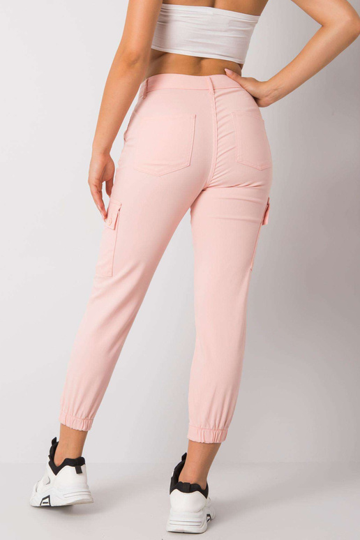 Světle růžové látkové kalhoty Ximenna