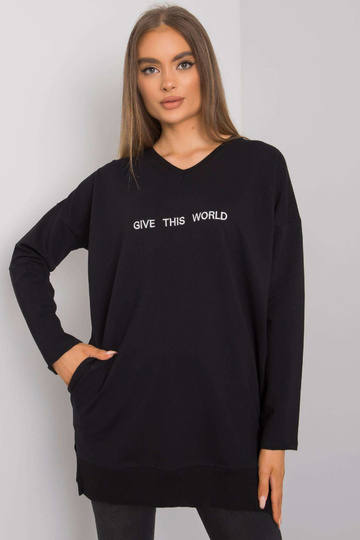 Černá tunika s nápisem...