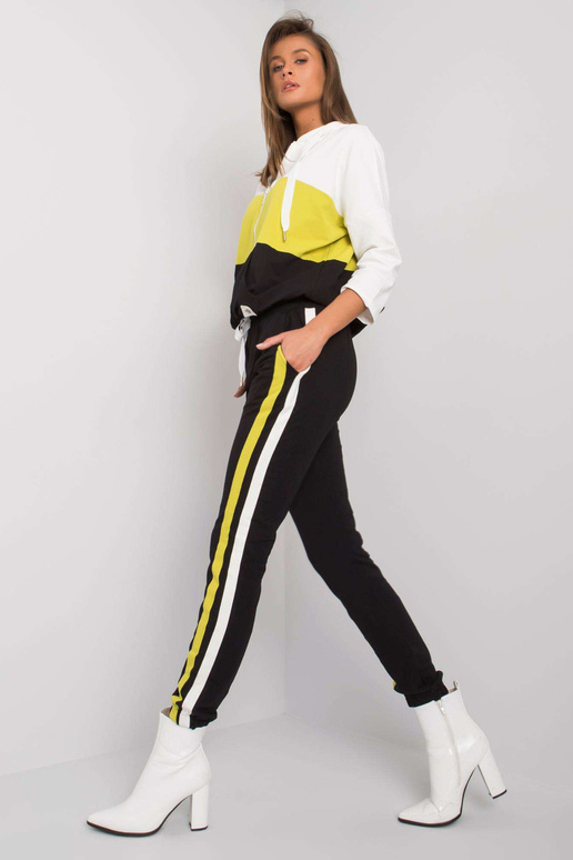 Ecru-zelený komplet s kalhotami Adhila