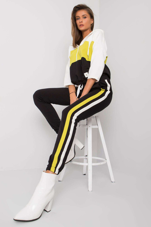 Ecru-zelený komplet s kalhotami Adhila