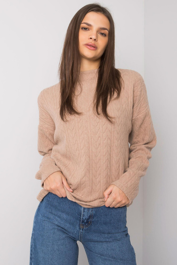 Tmavě béžový svetr s... 2