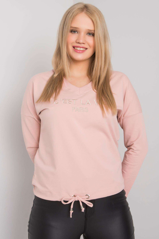 Špinavě růžová nadměrná halenka s...