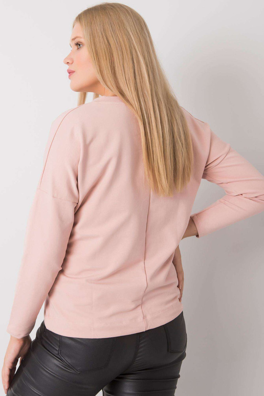 Špinavě růžová nadměrná halenka s...