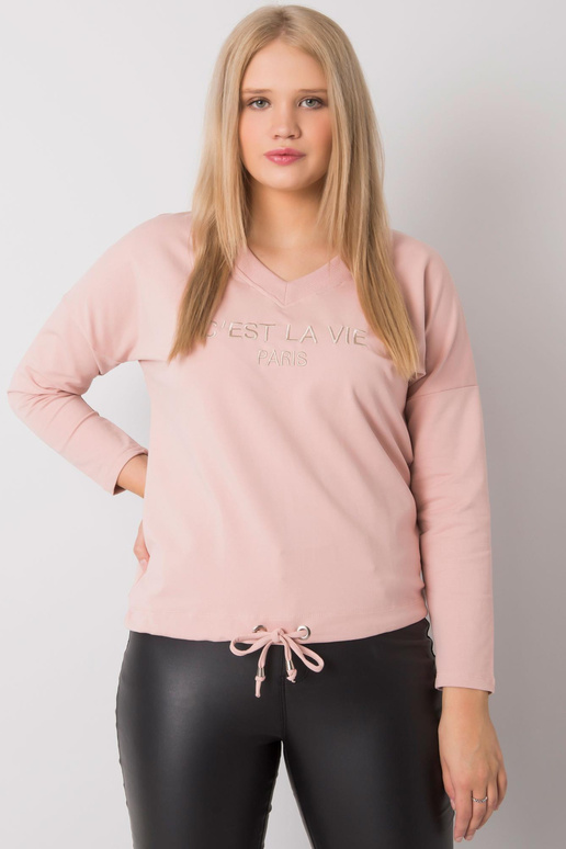 Špinavě růžová nadměrná halenka s...