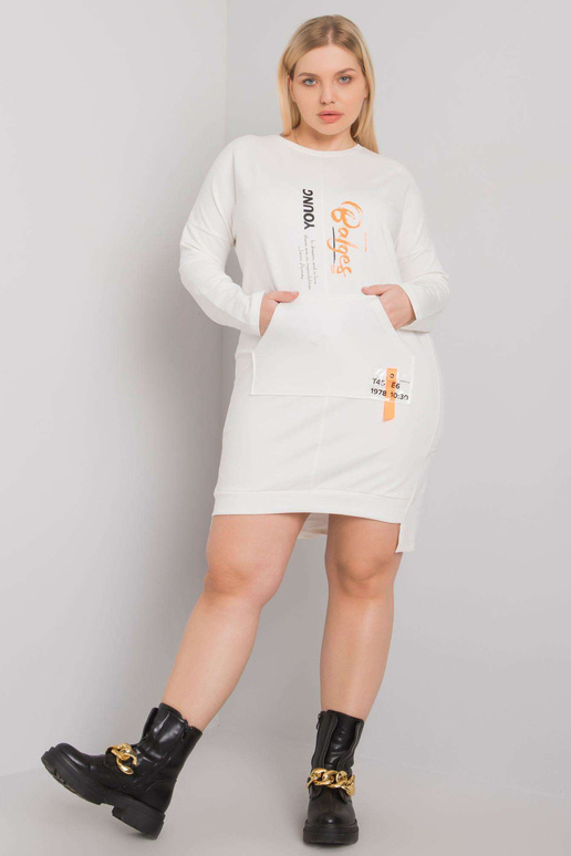 Mikinové šaty Ecru Plus Size Akira