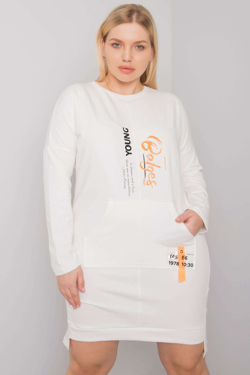 Mikinové šaty Ecru Plus Size Akira