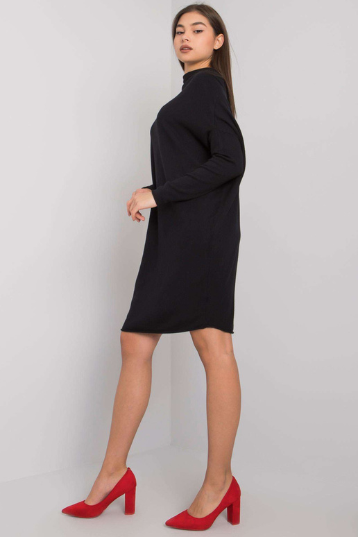 Černé pletené šaty Lisle OCH BELLA