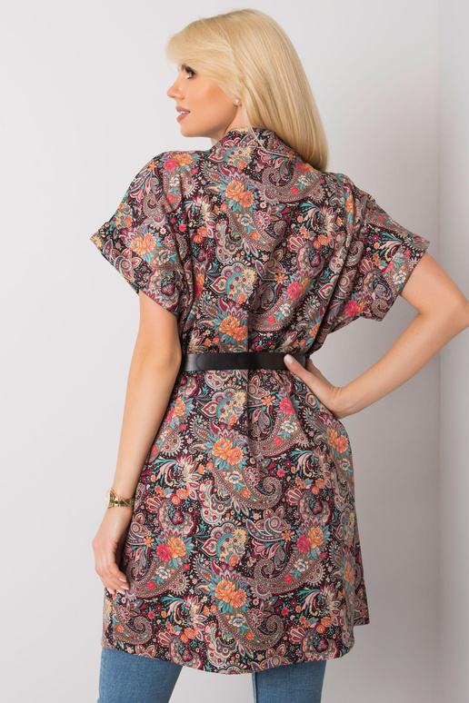 Černý kabát Sonja s krátkým rukávem Černý kabát Sonja s krátkým rukávem